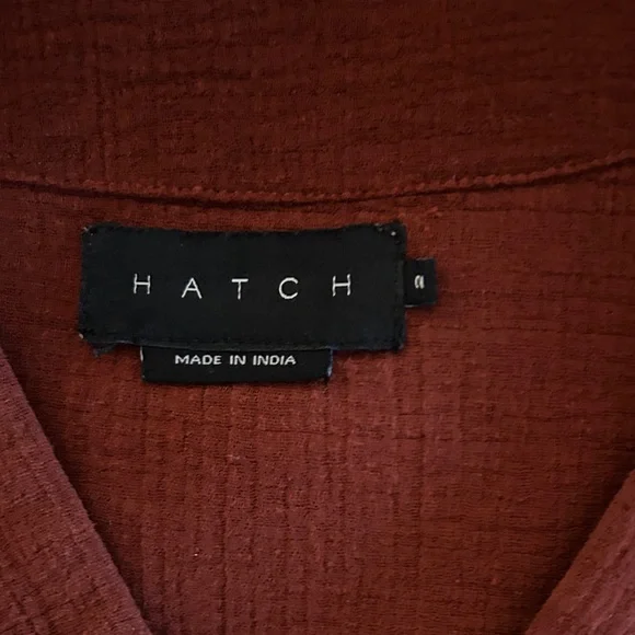 HATCH Burnt Clay Wrap dress - Picture 2 of 3